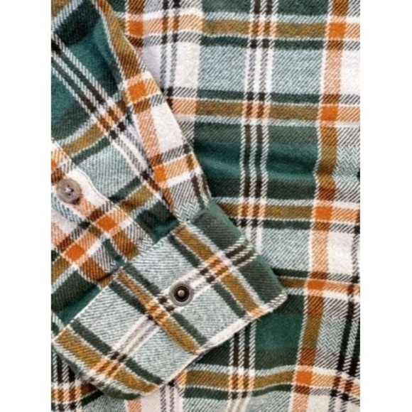 NWT Prana Women's Sz M-L-XL Golden Canyon Flannel Plaid Soft Pine Snap  Shirt - Picture 5 of 7